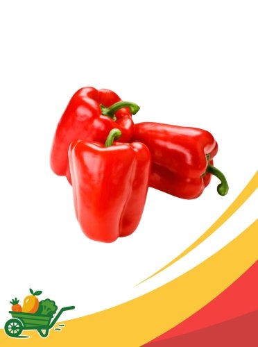 pimenton roojo Red Bell Pepper - 25Lb Box